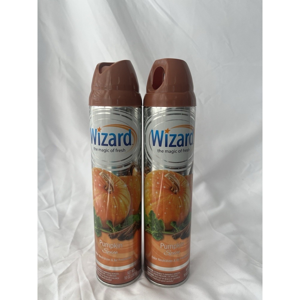 2x Wizard Pumpkin Spice Room Spray 10oz Car Air Freshener Odor Spray